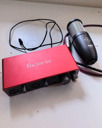 Kit Home Recording AKG P240 + Scarlett 2i2