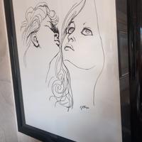 Dipinto con china su cartoncino