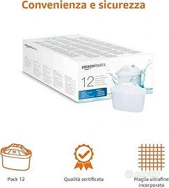 Amazon Basics Filtri per acqua, confezione da 12