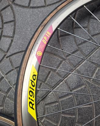 Ruote Bici Da Corsa Rigida Dp 18. Vintage