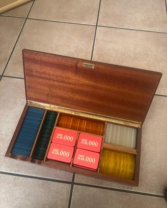 Vintage Agresti Firenze Luxury Wooden Poker Set
