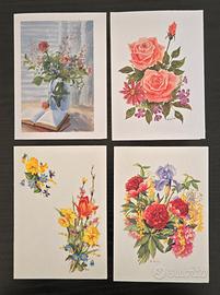 Biglietti d'Auguri - Fiori - Set 1