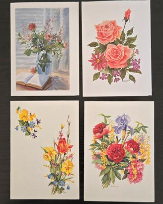 Biglietti d'Auguri - Fiori - Set 1