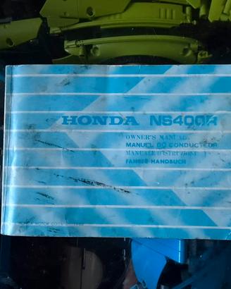 Libretto uso e manutenzione Honda NSR 400