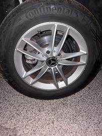 4 CERCHI ORIGINALI MERCEDES 16+4 GOMME CONTINENTAL