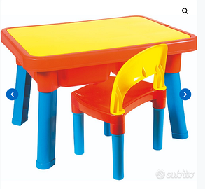 Tavolo Multigioco con Sedia per Bambini Multiplay