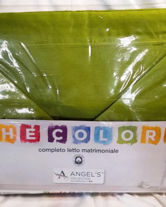 Lenzuola Matrimoniali ANGEL'S 100% Cotone colorati