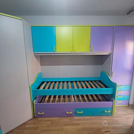 Cameretta, cabina armadio 2 letti 370Lx240Lx230H