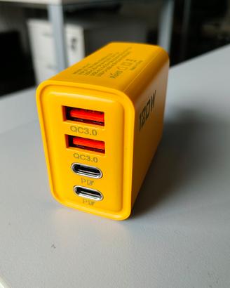 Caricabatterie 120W Nuovo • Multi-porta USB-C + US