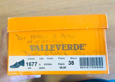 Valleverde Ester nero scarpe comode décolleté n.38