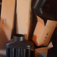 tubi stufa 130 ferro nero pesante