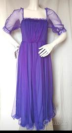 abito Lungo Viola SHEIN x Beeba in Tulle Tg s/m