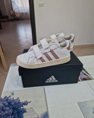 scarpe adidas grand court bambina 27