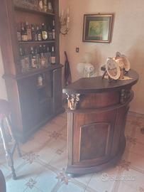 Mobile per angolo Bar in legno massello