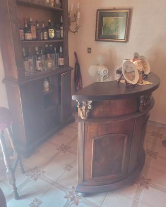 Mobile per angolo Bar in legno massello