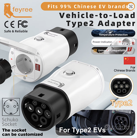 Adattatore V2L auto elettrica Type2