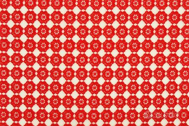 Tessuto Macramè Rosso 12,5 metri