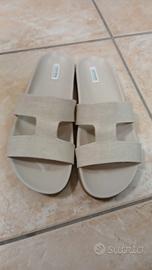 Sandali / ciabatte Haven in lino e gomma nr 40