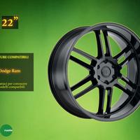 Cerchi in Lega Black rhino 22" Dodge Ram