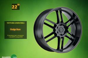 Cerchi in Lega Black rhino 22" Dodge Ram