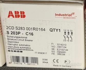 Interruttore Automatico ABB S203P C16