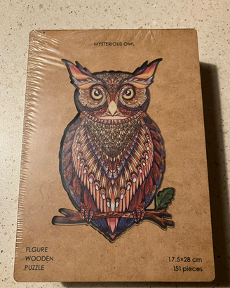 Set Puzzle in Legno "Mysterious Animals" - Nuovi