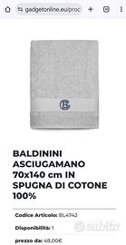asciugamano telo baldinini
