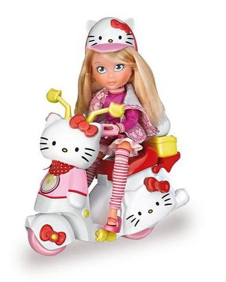 Hello kitty bambola con scooter