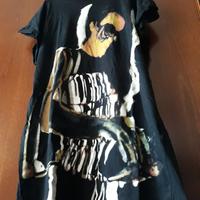 T-shirt Lunga River Island 8 Donna Nera Maglia