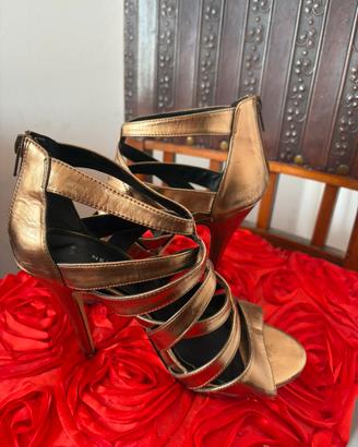 Sandali Asos oro con tacco originali