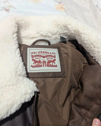 Giacca puffer Levi in similpelle