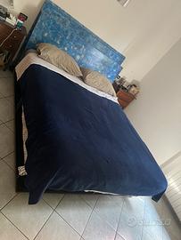 Letto a contenitore con alzarete