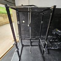 Rack palestra + jammer arms + panca inclinabile