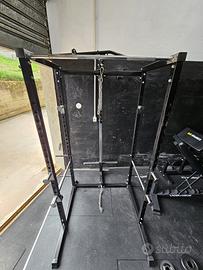 Rack palestra + jammer arms + panca inclinabile