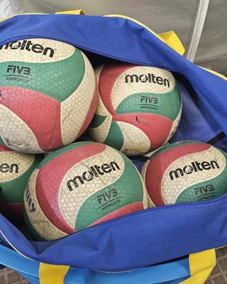 Palloni Molten 5000 e 4000 con Borse Mikasa