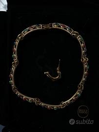 Set vintage Cascio Bijoux (collana + orecchini)