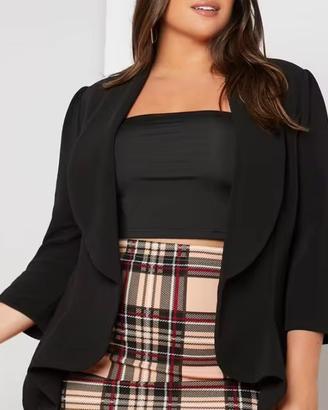 Blazer nero shein curve