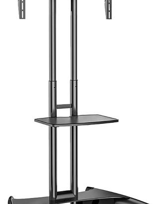 Supporto TV da Pavimento con Ruote Carrello Staffa
