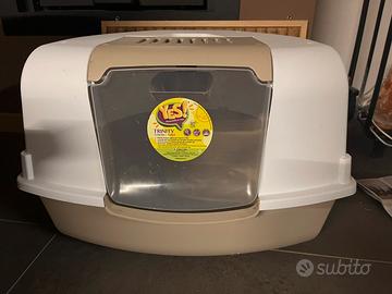 Lettiera angolare con paletta e filtro inclusi