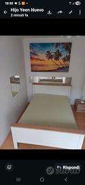 Letto 1 piazza e mezza in legno