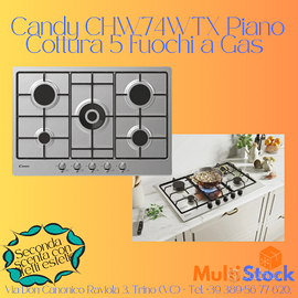 Candy Piano Cottura 5 Fuochi a Gas mod. CHW74WTX