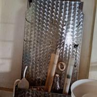 Portaoggetti inox per cantina