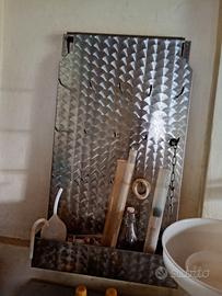Portaoggetti inox per cantina