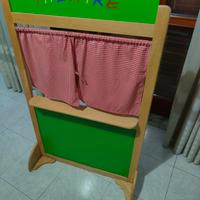 Teatrino marionette in legno per bambini
