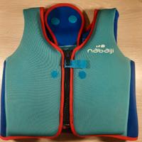 Gilet nuoto schiuma blu-rosso Decathlon 