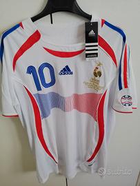 Maglietta Maglia Calcio Francia Zinedine Zidane L