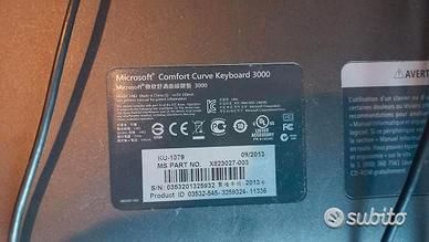 Tastiera computer Microsoft con cavo confortevole