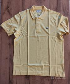 Polo uomo Lacoste tg 5/L manica corta giallo