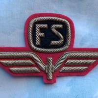 FS F.S. Vecchio FREGIO per Cappello da FERROVIERE