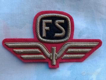 FS F.S. Vecchio FREGIO per Cappello da FERROVIERE